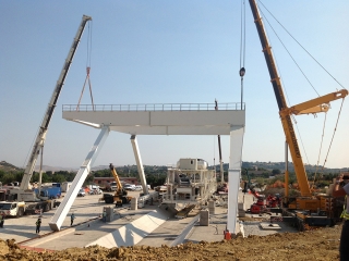 Sollevamento e montaggio carroponte talpa CL